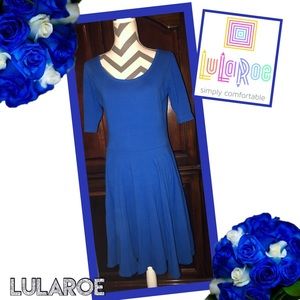 LULAROE Royal Blue Nicole Dress